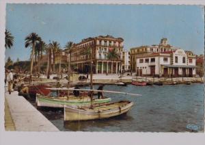 cpsm BONE Bône ou Annaba  Un coin du port - Quai Warnier , Entrée du Cours Bertagna 1959, FM