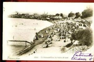 BONE - 11  La Grenouillère, les bains de mer - (Beau plan très animé) - CP précurseur, vers 1900.