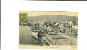 ALGERIE / BÔNE / la darse et les quais / C.P.A. écrite