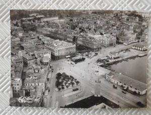 Belle CPSM   BONE - Vue aérienne-Un coin du port-Place des Gargoulettes-Cours Bertagna    CIM