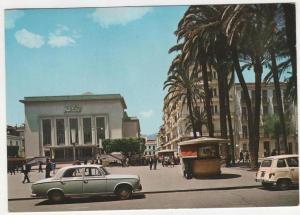 CPSM BONE, THEATRE MUNICIPAL, AUTOS VOITURES ANCIENNES, PEUGEOT 403, RENAULT 4L 4 L, ALGERIE