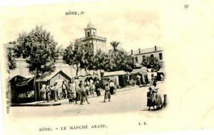 CPA - ALGERIE - ANNABA- BONE - Le marché Arabe     X107