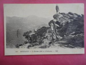 Cpa ALGERIE - BUGEAUD - Le Rocher (900 m d'Altitude - ANIMEE