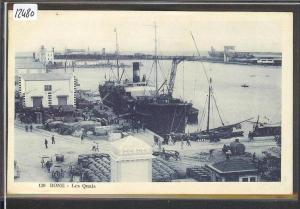 ALGERIE - BONE - LES QUAIS  - TB