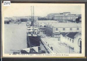 ALGERIE - BONE - LES QUAIS ET HANGARS - TB