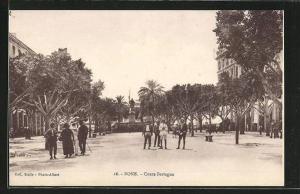 CPA Bone, Cours Bertagna, Strassenpartie