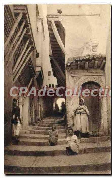 CPA Alger la rue du chameau