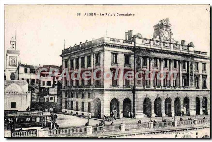CPA ALGER palais consulaire
