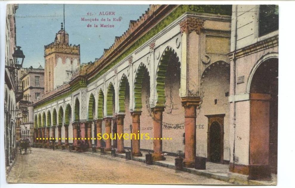 CPA   ALGERIE  ALGER Mosquée de la rue de la Marine ** prix fixe **