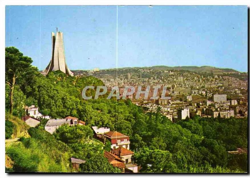 CPM Alger la Blanche Vue generale Memorial du Martyr
