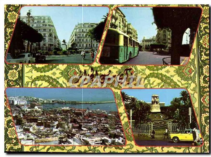 CPM Souvenir d'Alger la Blanche