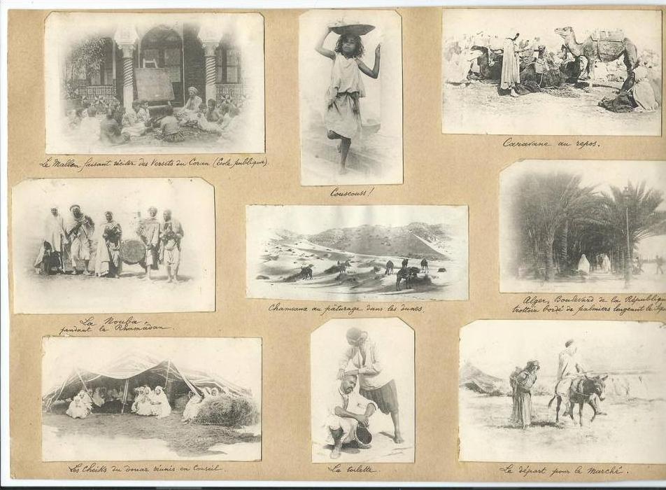 PHOTOS 1894 ALGER - LE MALLEM ECOLE - LA TOILETTE ETC ... LEROUX PHOTO