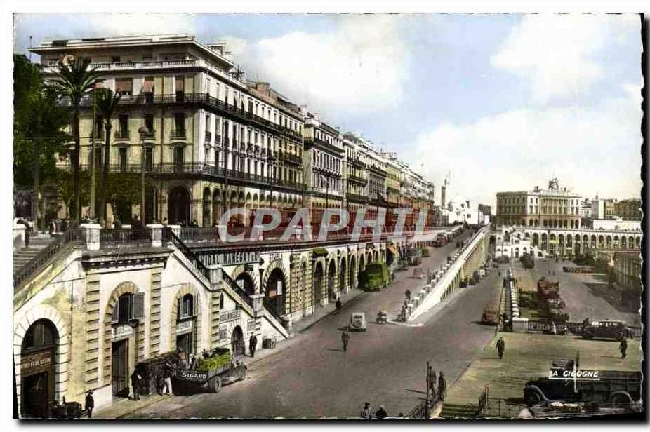 CPM Alger Les Rampes Et Le Boulevard De LA Republique
