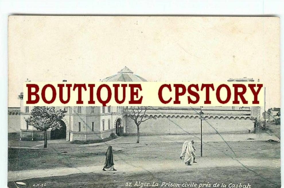 ALGER - Prison Civile près de la Casbah - Dos Scanné