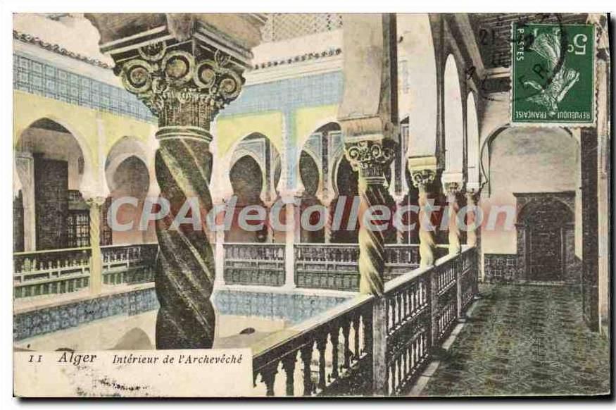 CPA Alger Interieur De I'Archeveche