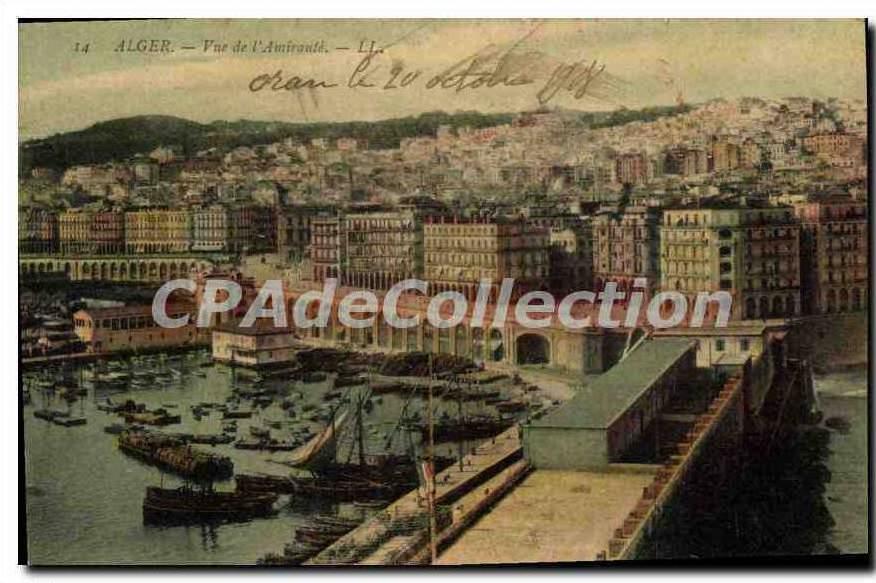 CPA Alger Vue De l'amirauté