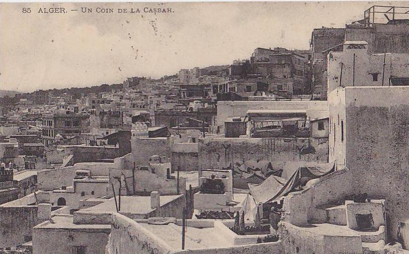 C- ALGER  UN COIN DE LA CASBAH       CPA CIRCULEE