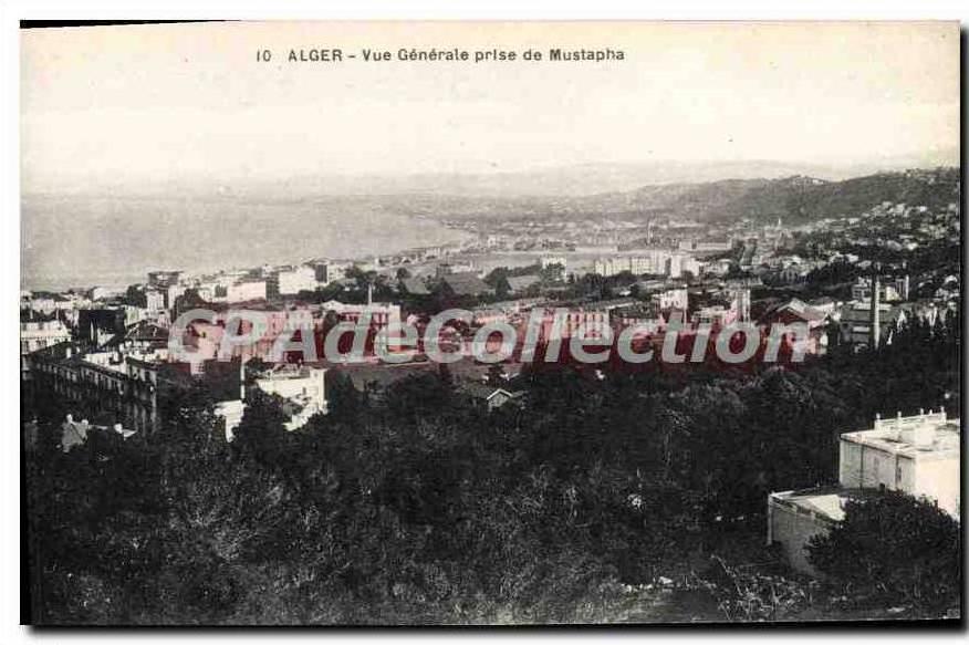 CPA Alger Vue Generale Prise De Mustapha