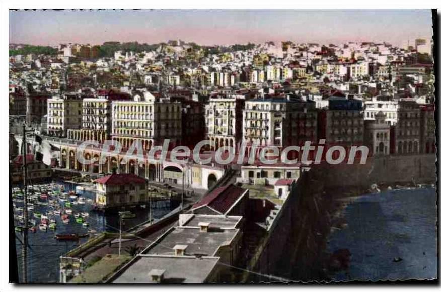 CPA ALGER vue générale la Casbah