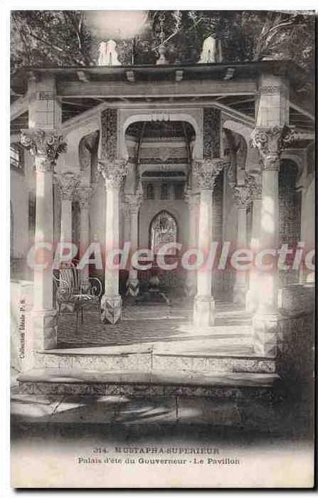 CPA ALGER palais d'été du gouverneur le pavillon