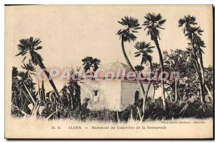 CPA ALGER Marabout du cimetière de la Bouzaréah