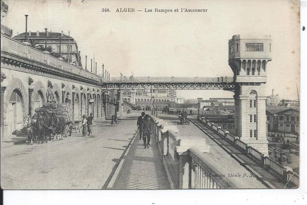 ALGERIE - ALGER - Les Rampes et l'Ascenseur