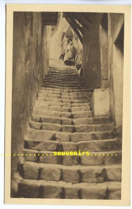 CPSM  Centenaire de  ALGERIE  , 1930  ALGER  rue de la Casbah