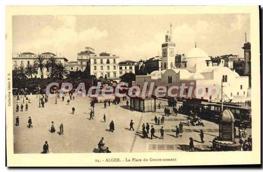 CPA Alger La Place Du Gouvernement