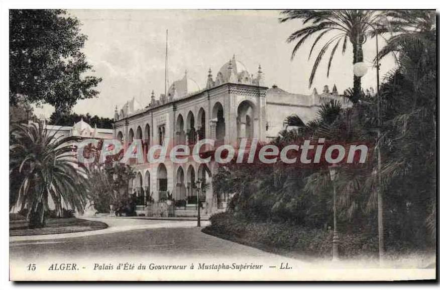 CPA Alger Palais D'Ete Du Gouverneur A Mustapha Superieur