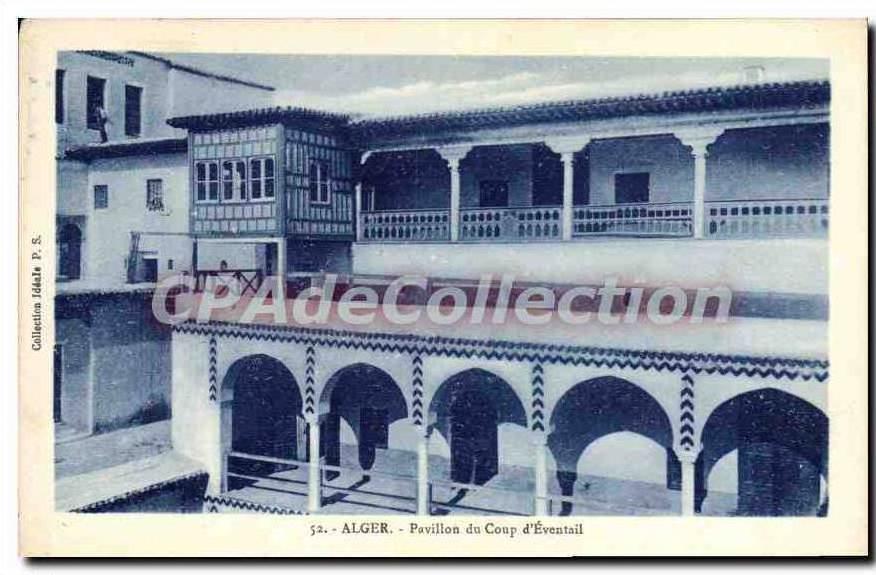 CPA Alger Pavillon Du Coup D'Eventail