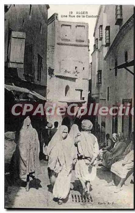 CPA Alger Une Rue De La Casbah