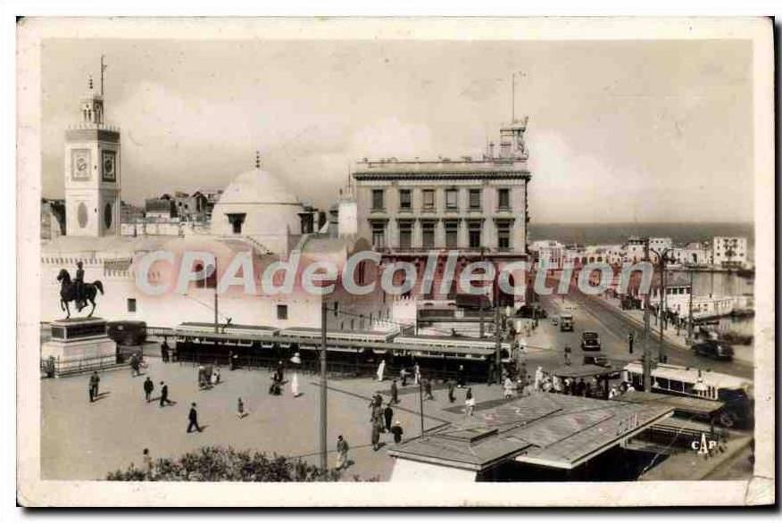 CPA ALGER place du gouvernement général