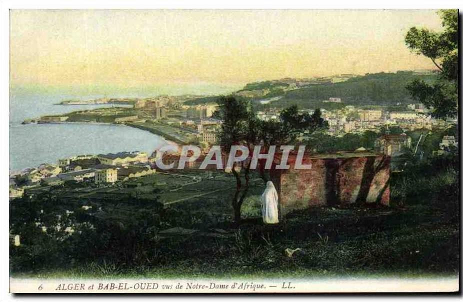CPA Alger et Bab El Oued vus de Notre Dame d'Afrique Algerie