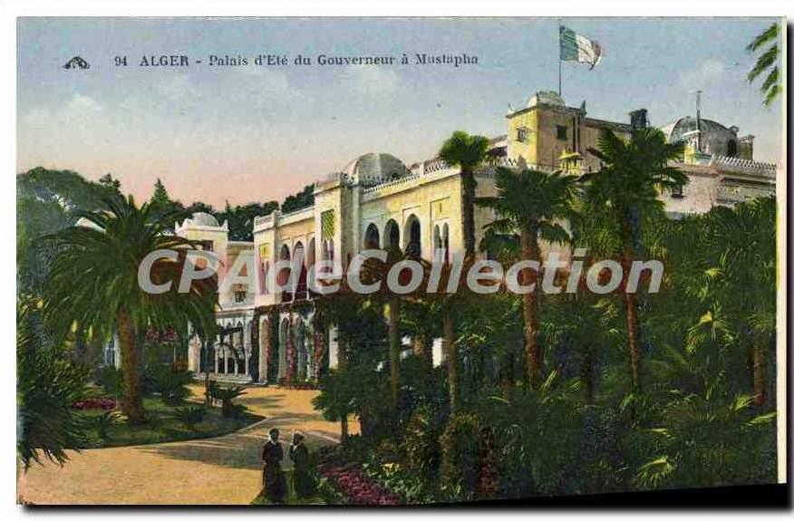 CPA Alger Palais D'Ete Du Gouverneur A Mustapha