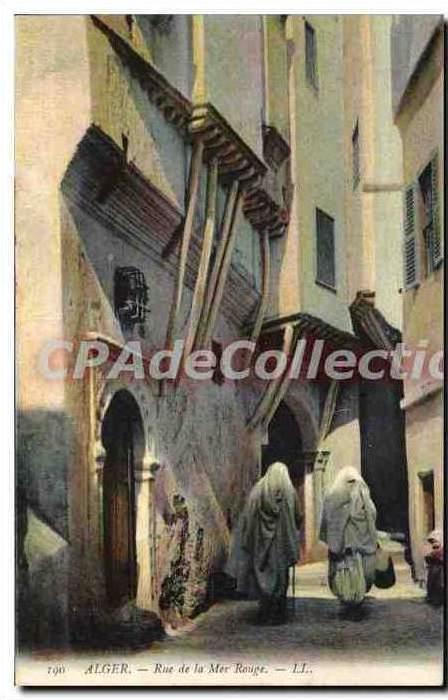 CPA ALGER rue de la mer rouge