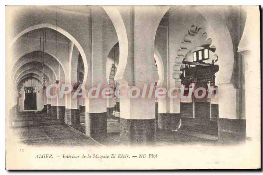 CPA Alger Interieur De La Mosquee El Kébir