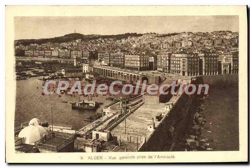 CPA Alger Vue Generale Prise De I'Amiraute