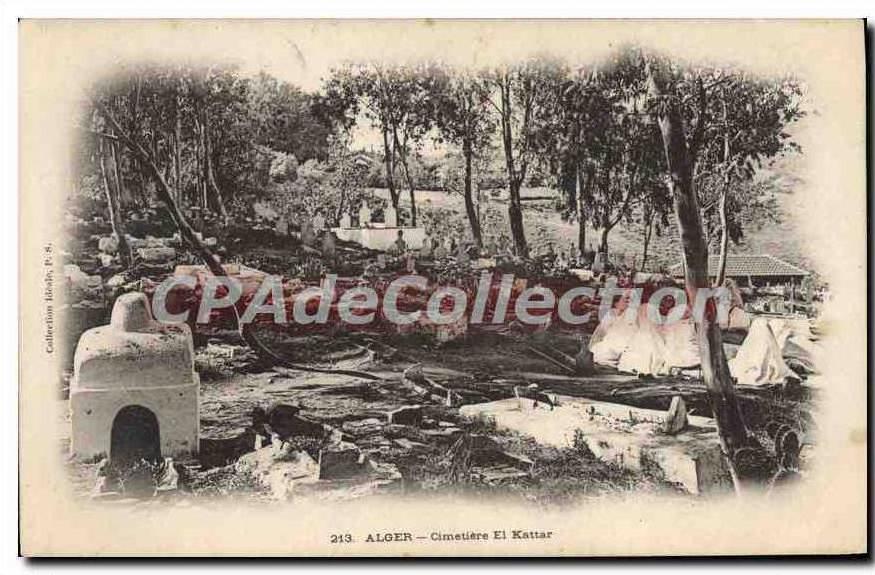 CPA ALGER cimetière El Kattar
