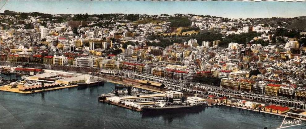 alger  - vue générale aérienne  ( grand format )