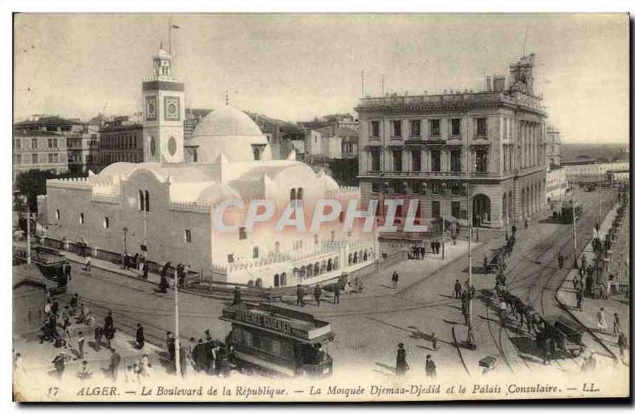 CPA Alger Le Boulevard de la Republique