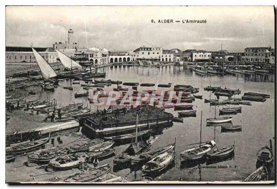 CPA Alger L Amlraute Bateaux