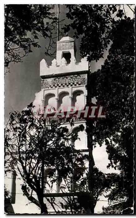 CPA Aiger Le Minaret de la Mosquee Sidi Abderrahmane Algerie
