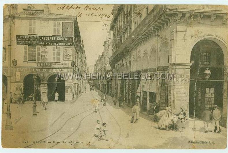 Alger CAFE DU VIEUX GRENADIER  Rue Bab Azoum