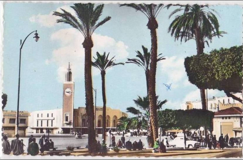 CPSM PF ALGERIE - ANNABA - BONE - LA GARE (animée)