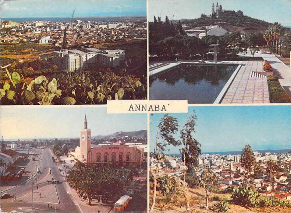 Afrique-Couleurs et lumières d'Algérie - ANNABA (Bone) multi vues (timbre stamp 
