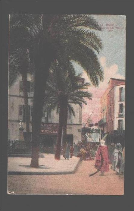 079870 Algeria Bone Rue Xavler Martin CAP Vintage RPPC