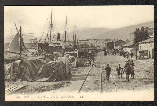 Algérie - Bône - Les Quais Warnier et les Docks