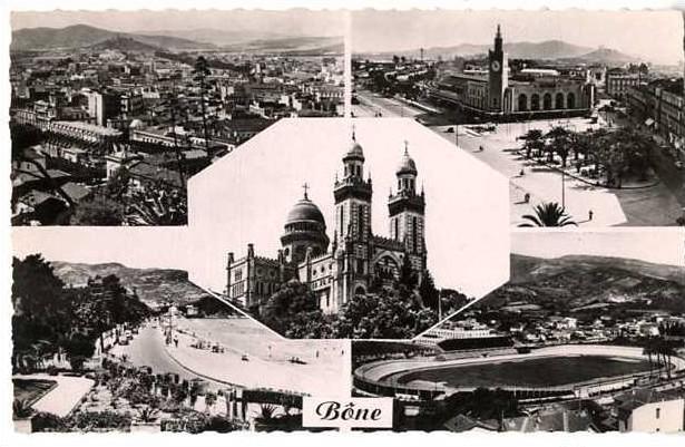 ALGERIE  BONE  MULTIVUE  CPSM 1950/60