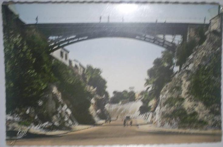 C. Postale  ALGERIE - BÔNE - Le Pont de la Tranchée (1958)