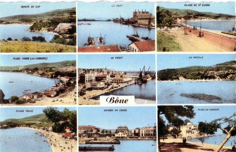 CPSM ALGERIE BONE N°855 MULTIVUES 9 VUES CAP PARIS